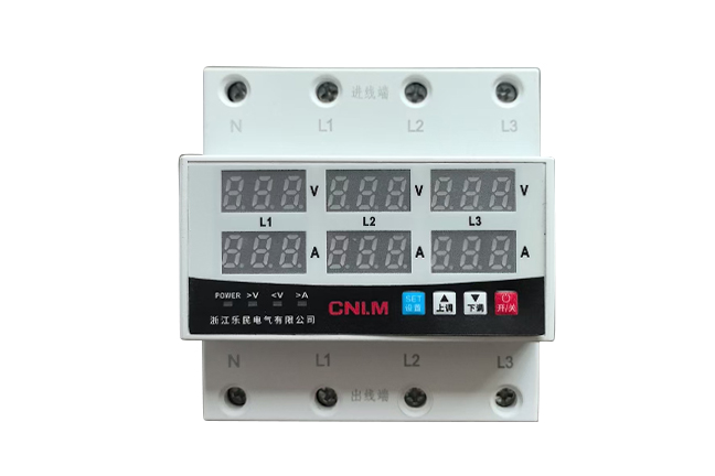 三相四线六显自复式过欠压保护器